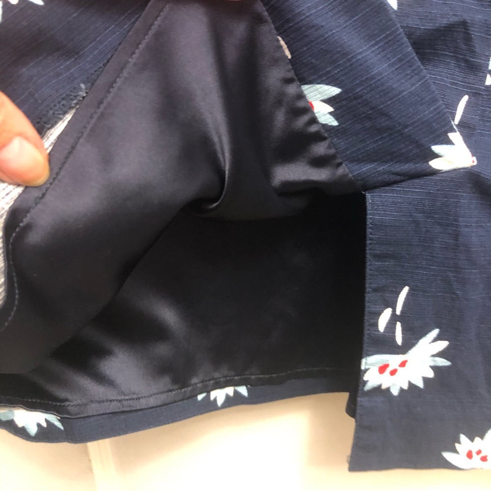 Boden Navy Floral Skirt - Picture 6 of 12